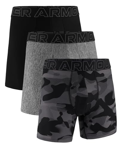 Under Armour Men's Multi-Pack Standard Tech Boxer Brief, 6" Inseam,