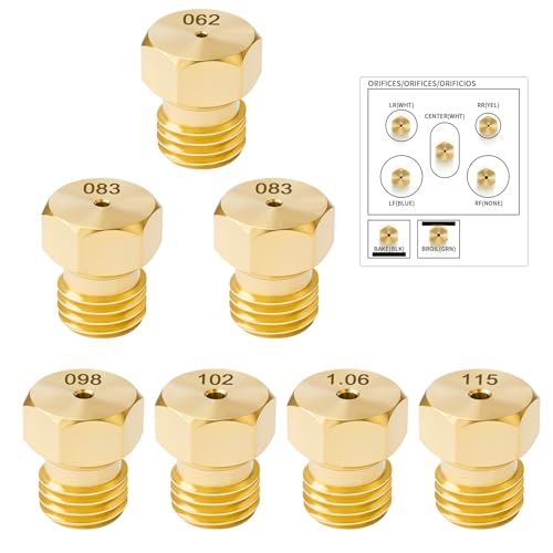 7PCS DG69-00151A LP Conversion Kit Orifices for Samsung Range Nozzles Kit by Kukushoo - Used condition - US$15.44