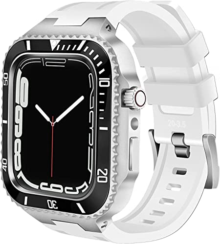 Kit modification Apple Watch 8 7 45 mm avec boîtier de protection robuste