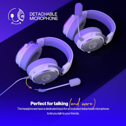Endorfy Viro Plus Usb Onyx White, Cuffie Over Ear, Coppia Aggiuntiva Di Cuscinetti In Tessuto, Microfono Staccabile, Cavo Staccabile, Scheda Audio Usb 7.1, EY1A005 - 3