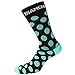 Produktbild Bianchi Milano - BOLCA Radsport Socken Größe L/XL (40/45) Farbe 4130 (Schwarz mit hellblauen Tupfen)