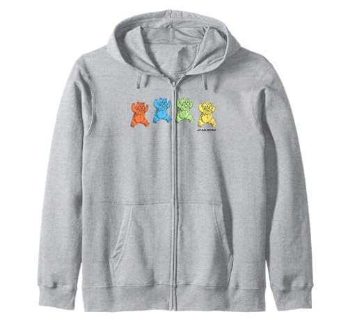 Sweat Ewoks Star Wars zippé vintage chaud et original pour éviter le look trop classique