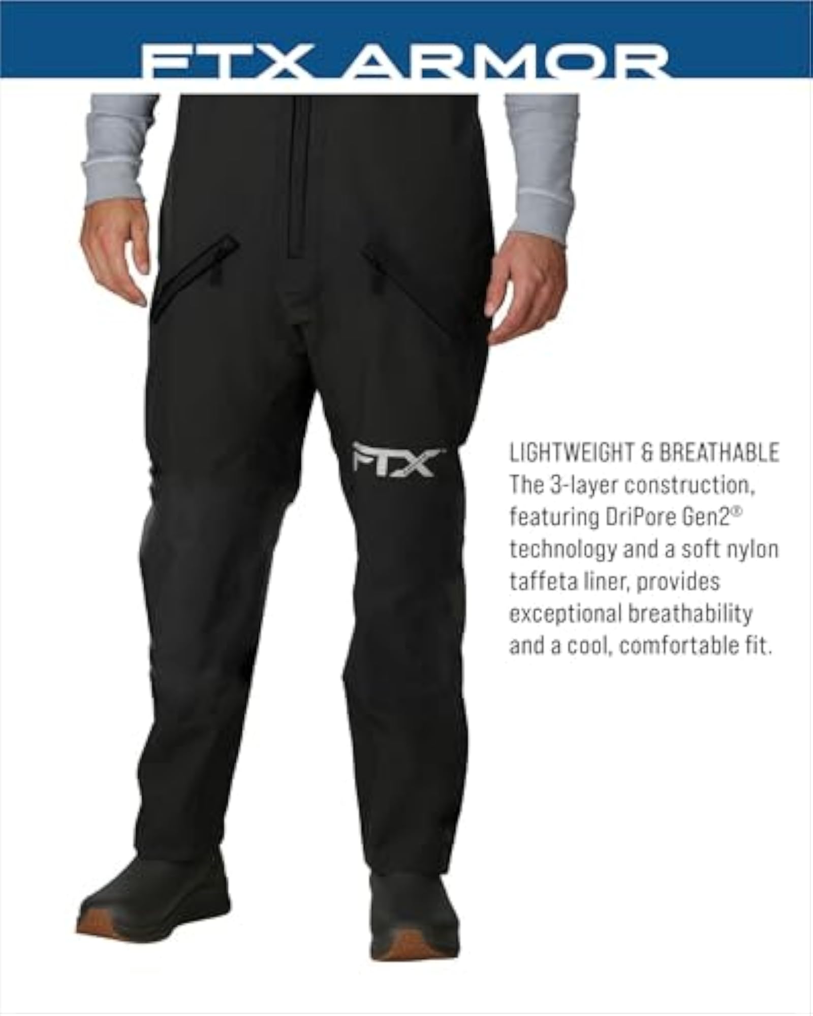 Men's FTX Armor Premium Waterproof Rain, Fishing Bibs