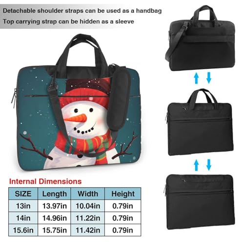 Bolso de hombro para laptop tamaño 14 pulgadas negro miniatura 2