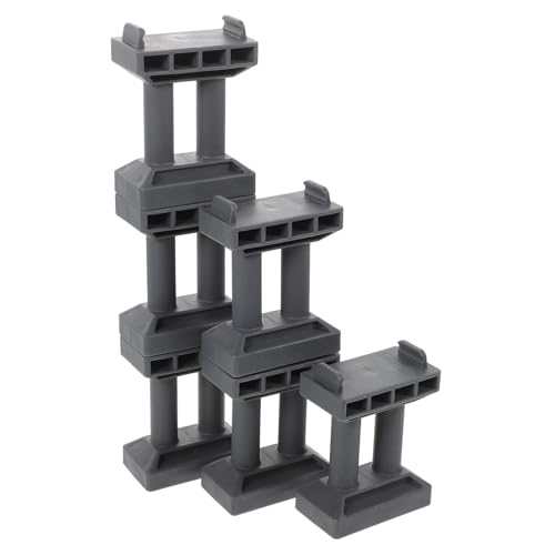 FIXOSHEE 6 Piezas Soportes para Puente de Tren Juguete para Modelo de Pilastras para Maquetas de Vías y Escenarios Ferroviarios y Apilable Compatible con Sistemas de Tren de Madera