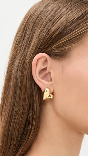 Jenny Bird Women's Art Heart Button Earrings, High Polish Gold, One Size3