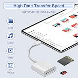 Czytnik Kart SD USB C do iPhone 17 16 15 Pro Max, iPad Pro/mini/Air, MacBook, Samsung, Adapter 2 w 1 na Karty SD/Micro SD, Slot TF, Plug and Play, Kompatybilny z Android, iOS, Windows i Mac OS