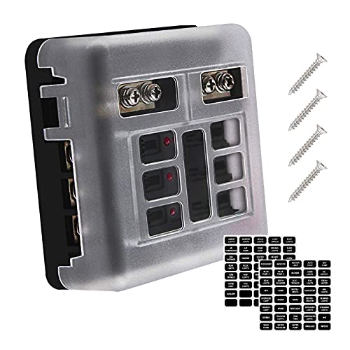 Bloque de fusibles ATC con indicadores LED de avería para proteger circuitos de coche