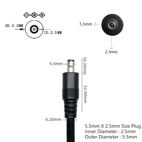 Jienk 2Pcs 1FT 14AWG 15A 12V DC5.5mm x 2.5mm Male Power Pigtails Cable by Jienk - Used condition - Image 6