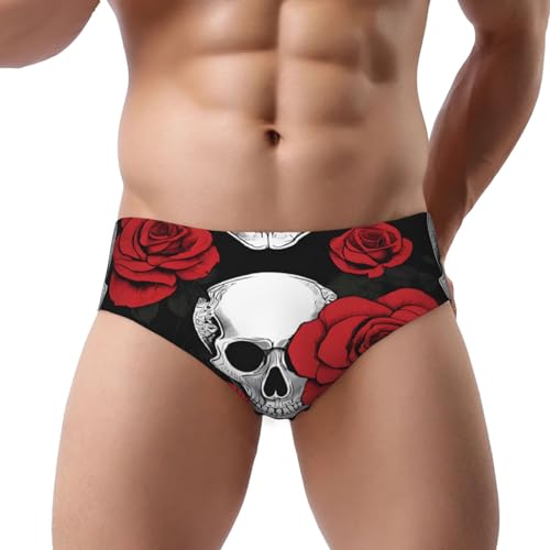 (Halloween Skull) Men's Triangle Briefs, Soft Sexy Comfortable Breathable Underwear for Men-