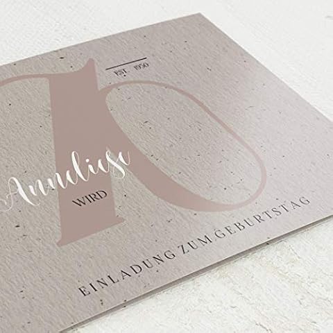 sendmoments Runder Geburtstag Einladungskarten, Geburtstagskind, 70. Geburtstag 5er Karten-Set C6 Cover