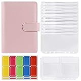 La cubierta de la carpeta para portátil está hecha de piel sintética de alta calidad, resistente al agua y duradera. La hebilla magnética se puede abrir y cerrar fácilmente para proteger tu privacidad. Hay 6 bridas de acero inoxidable con las que puedes añadir o quitar las notas de forma flexible.