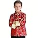 SZCQ Boys Lunar New Year Chinese Jacket Costumes Traditional Coat Outfits Kids Tang Suit Blue Dragon M