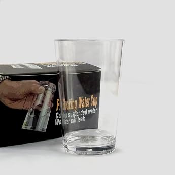 SUMAG Magietricks Hydrostatic Glass Hunging Water In The Cup Stage Close Up Gimmick Props Comedy Liquid Reains In Glass Magic