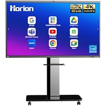 4K Smart Board - Google EDLA-Certified Interactive Whiteboard, 50-Point Touch, Wireless Casting - Digital Whiteboard for Classroom & Office & Home,300+ Free AppsBoard & Wall Mount Only 65 Inch