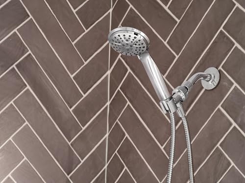 Moen Attune Shower Head with Handheld Sprayer, 6 Shower Head Spray Settings, Chrome Finish, 218H0 by Moen - Used condition - Image 9