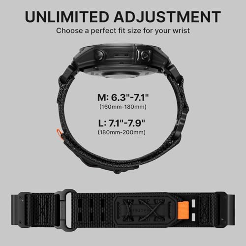 Bandletic 22mm Quick Fit Band Compatible with Garmin Fenix 9 8 47mm Watch by Bandletic - Used condition - Image 7