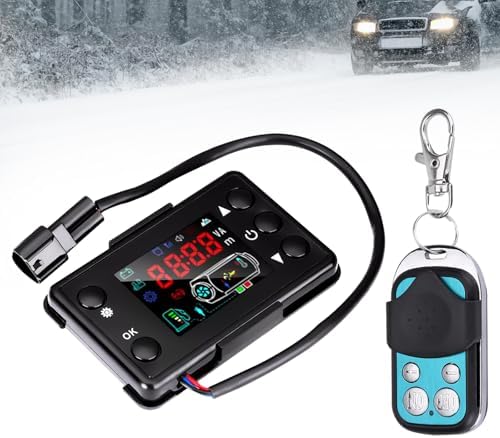Universal 12V/24V Diesel Air Heater Controller with LCD Display and Remote Control, Fits for 2kw/5kw/8kw Diesel Parking Heater