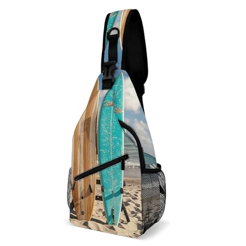 Mochila de viaje y senderismo inspirada en el surf retro para escapadas de fin de semana