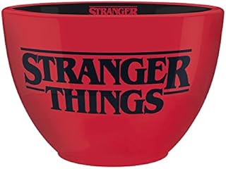 Pyramid International Stranger Things Mug (Logo Design) Large Ceramic Huggy Mug in Presentation Gift Box - Official Merchandise, Red, Black