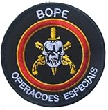 BOPE Militare Forze Brasiliane B.O.P.E. Embroidery Patch Armband Badge Military Decorative Sewing Applique Embellishment Tactical Patches