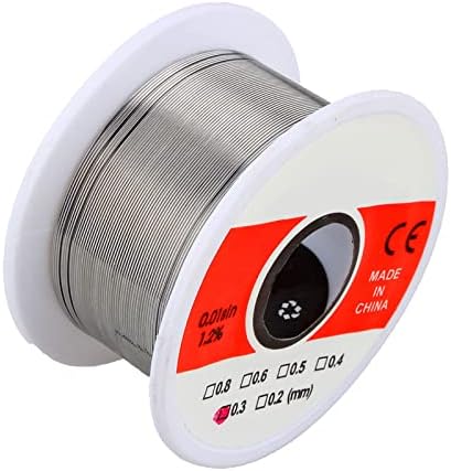 50g 0.3mm Tin Rosin Core Solder Soldering Wire Sn60 40 Flux 1.2% for Electrical Soldering Circuit Board DIY Home Appliance Repairing