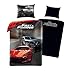 Produktbild Fast and Furious Bettwäsche Kinderbettwäsche Wendebettwäsche Bettware Bettzeug 140x200 + 70x90 cm 100% Baumwolle Leuchtet Im Dunklen