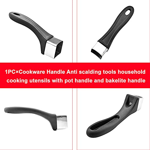 Pot Handle,Handle Replacement Cookware Handle With Screw,Universal Pot Handle Grip For Pan Pot Cookware Accessories Anti Scalding Tool Household Pan Handle(Black) #TOP6