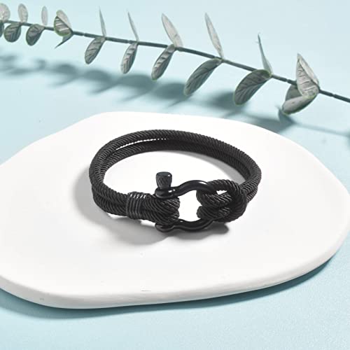 Dlyfnvev Nephew Bracelet Gifts From Aunt Uncle Auntie To My Nephew Black Rope Bracelet Mens Inspirational Meaningful Graduation Gift Bracelet Wristband Nephew #TOP2
