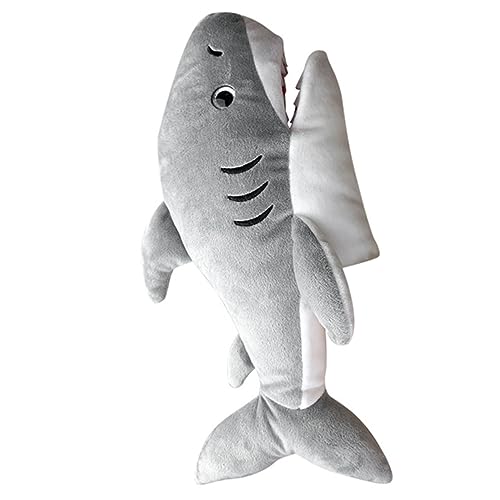 jojofuny Fantoche De Tubarão Infantil Fantoche De Mão De Pelúcia Pai-Fantoche De Mão Interativo Para