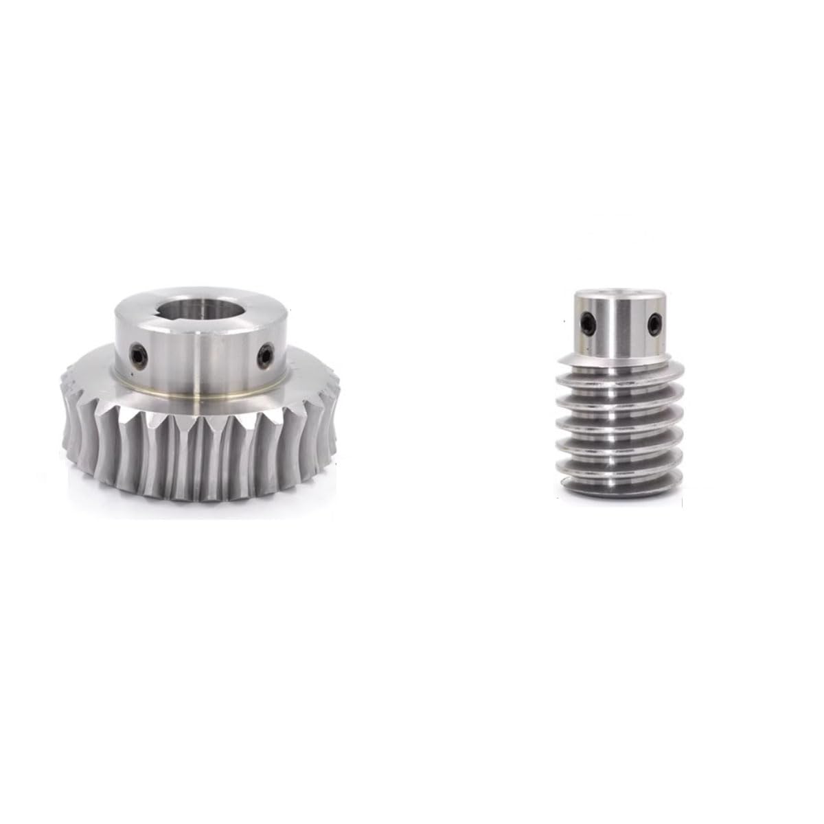 Worm Gear, Module 2, Speed Ratio 1:30. The Turbine has 30 Teeth. 3/4 "Inner Hole, Key Width: 6mm, Worm Inner Hole 1/2".