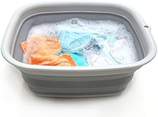 SAMMART 9.45L (2.5 Gallon) Collapsible Tub - Foldable Dish Tub - Portable Washing