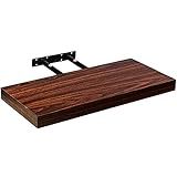 Wandregal freischwebend (verdeckte Befestigung ohne sichtbare Winkel) MDF-Faserplatten nach E1 Standard geprüft, Furnier: PVC, komplettes Regal schadstoffgeprüft