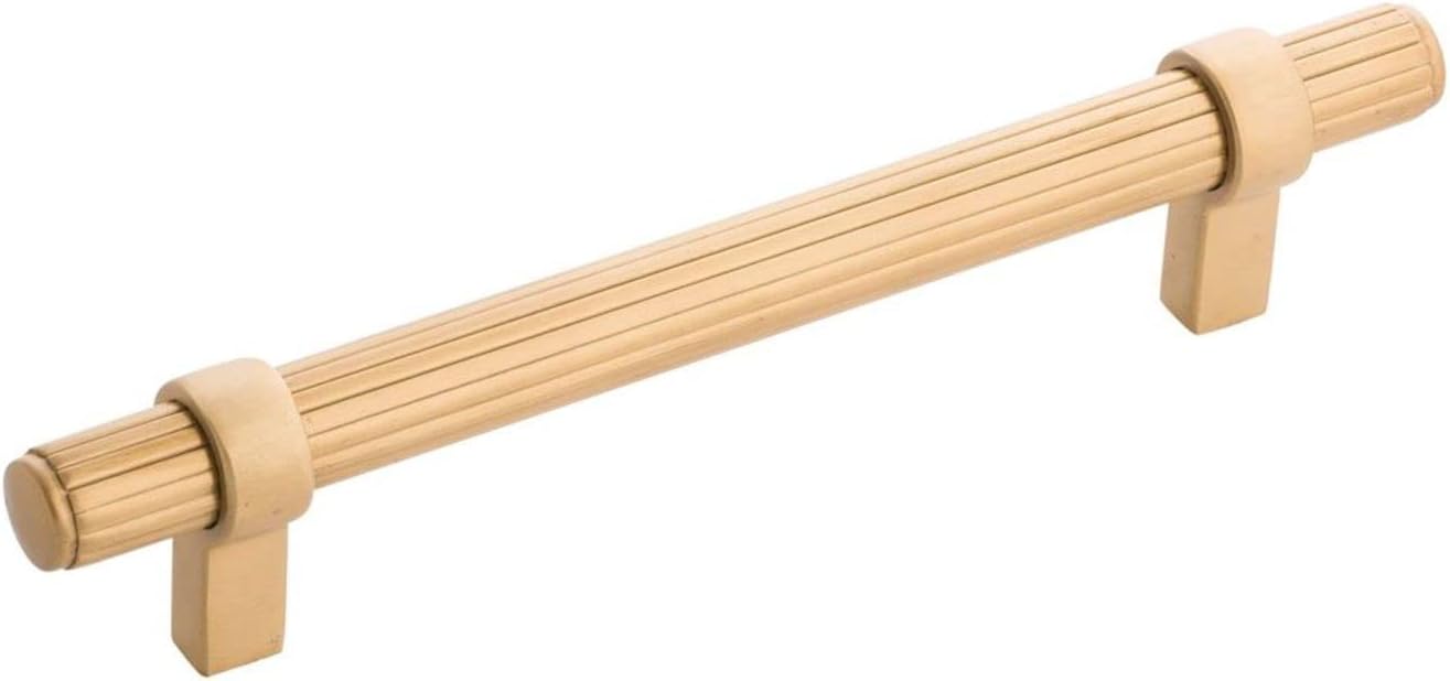 Belwith Keeler Sinclaire Collection Pull 5-1/16 Inch (128mm) Center to Center Brushed Golden Brass Finish