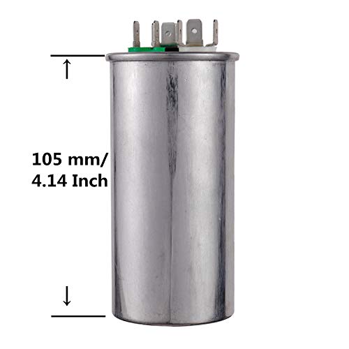 Bojack BJ-CAPA 35+5Uf 35 5 Mfd ±6% 370V/440V Cbb65 Dual Run Circular Start Capacitor thumb #1