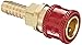 Eaton Hansen RD708 Brass 700 Series Oxyacetylene Service, Coupler Socket, 1/4" Body Size x 3/8" Barb