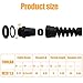 Rierdge 2 Pcs Black M20 Cable Gland Waterproof IP68 Nylon Joint Adjustable Locknut with Flex Spiral Strain Relief for 7-11mm Dia Wire