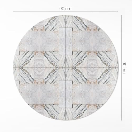 Tapis de salon intérieur rond ø90 cm pour une ambiance maison chaleureuse