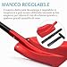 Navaris Pala da neve regolabile in alluminio 80cm - Vanga da giardino...
