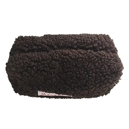 JINGYAN Bolsas de Aseo Lamb Hair Cosmetic Bag Plush Storage Cute Stationery Large Capacity