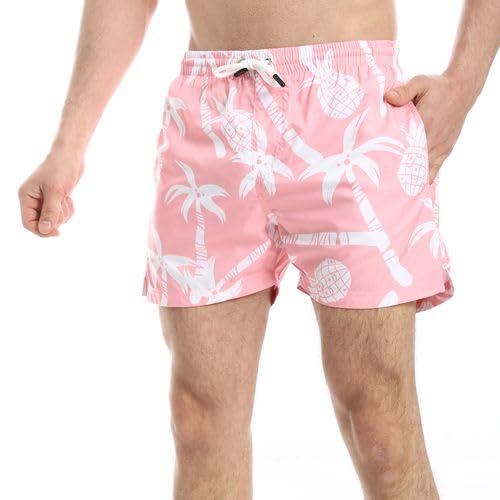 PAVONE men wear Men Self Pattern Trendy Swim Shorts L Multicolour-274-Multicolor-L