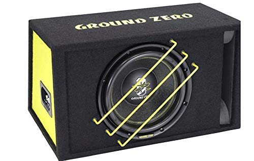 Preisvergleich Produktbild Ground Zero GZRB30SPL - 30cm SPL Subwoofer im Gehäuse - Gehäusesubwoofer, Passives Bassreflexgehäuse, Front Bassreflex-Tunnel, Holzgehäuse, 1350 Watt RMS Belastbarkeit, 2x2 Ohm