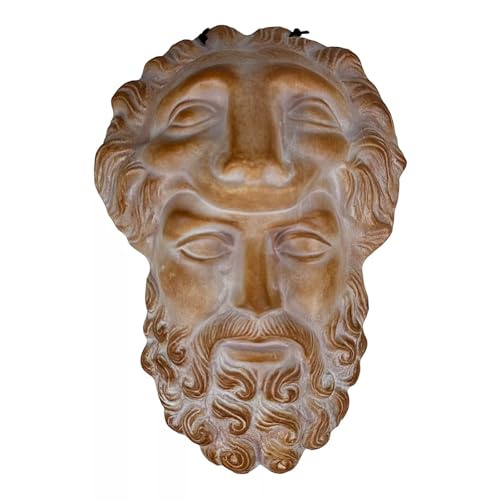 Hercules Mask Ceramic Tile Relief Décor 10.62 in