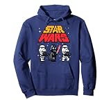 Star Wars Darth Vader & Stormtrooper Pixel Wars Sweat à Capuche