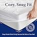 The Grand Hotel Collection Twin Size Hybrid Mattress Protector & Pad - Soft and Comfortable Bed Sheet Cover That Restores The Beauty of Your Mattress, While Protecting from Stains, Dust, and Dirt.