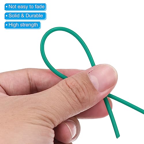 Patikil Wicker Repair Kit, Round Synthetic Rattan Material Plastic Wicker Woven Rattan Set For Diy Craft And Weaving Basket Making, Dark Green #TOP3