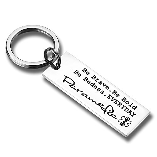 CJ&M Paramedic Keychain - EMT Keychain - Paramedic Gift - EMT Gift - Paramedic Jewelry - EMT Jewelry - Paramedic Wife - Paramedic Graduation