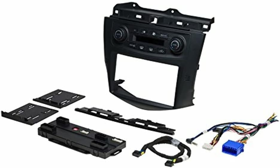 PAC RPK4-HD1101 Integrated Installation Kit components including the main dash kit, control module, wiring harnesses, and mounting brackets.