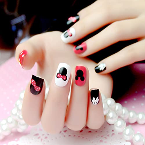 Cute Nail Stickers Cartoon Nail Art Decals 3D Self Adhesive Cute Anime Nail Sticker Nail Decoration For Girls Kids Women Manicure Tips Decoration Supplies (6 Sheets) #TOP2