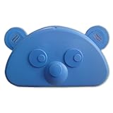 Farbe: blau Kinderbrottasche Teddy in blau aus Kunststoff Maße: ca. 18 x 11 x 6 cm